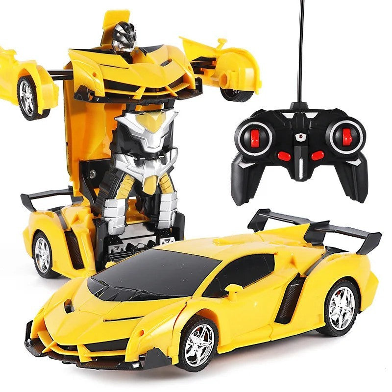 One-Click Transforming RC Car – Remote Control Deformation Vehicle with Lights
