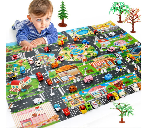 Children’s City Play Mat – Interactive Car & Imagination Adventure Rug