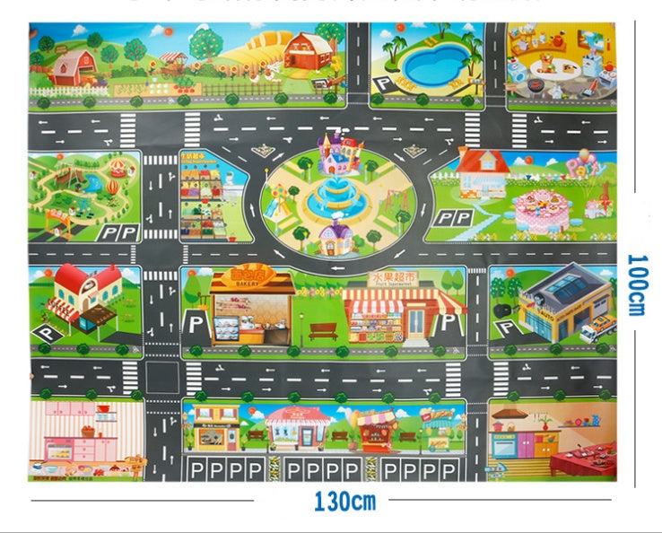 Children’s City Play Mat – Interactive Car & Imagination Adventure Rug