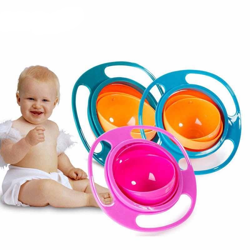 360° Spill-Proof Baby Bowl – Rotating No-Spill Dish for Kids & Toddlers