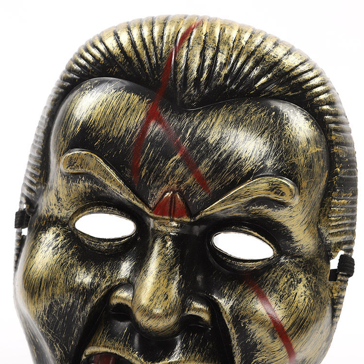 Scary Vampire Mask – Golden, Silver & White Halloween Costume Mask