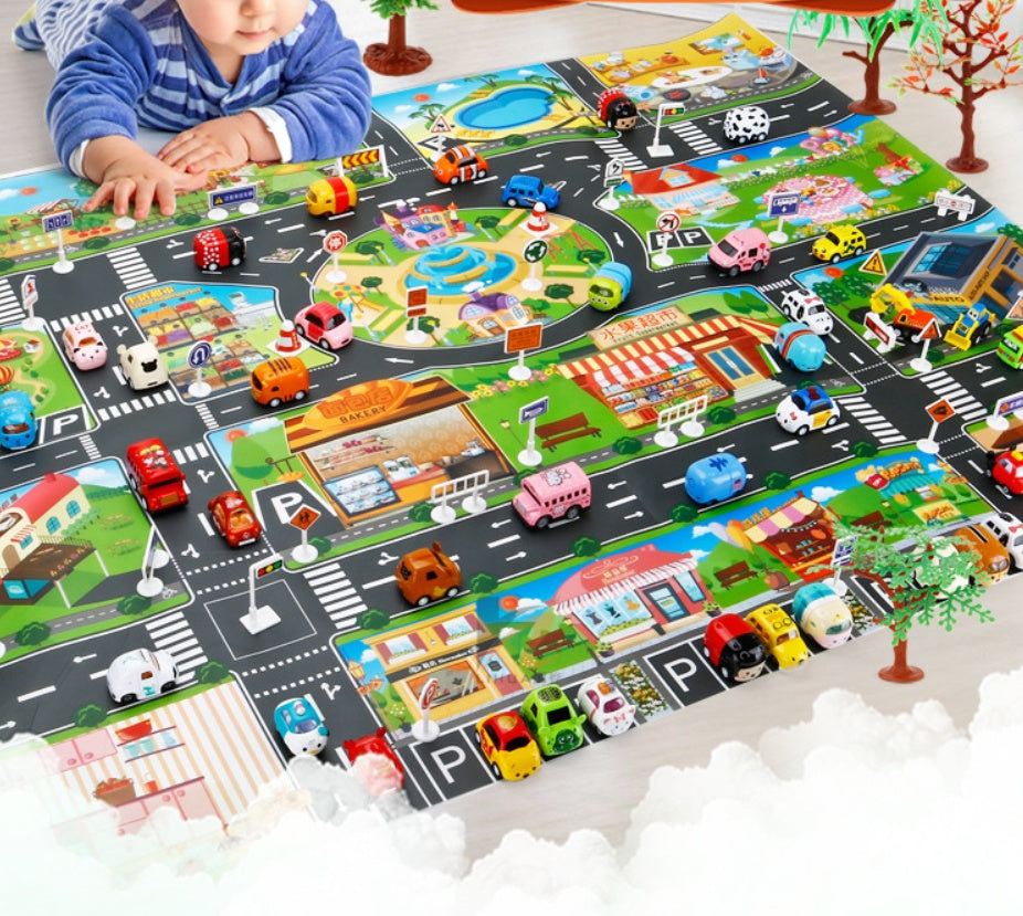 Children’s City Play Mat – Interactive Car & Imagination Adventure Rug