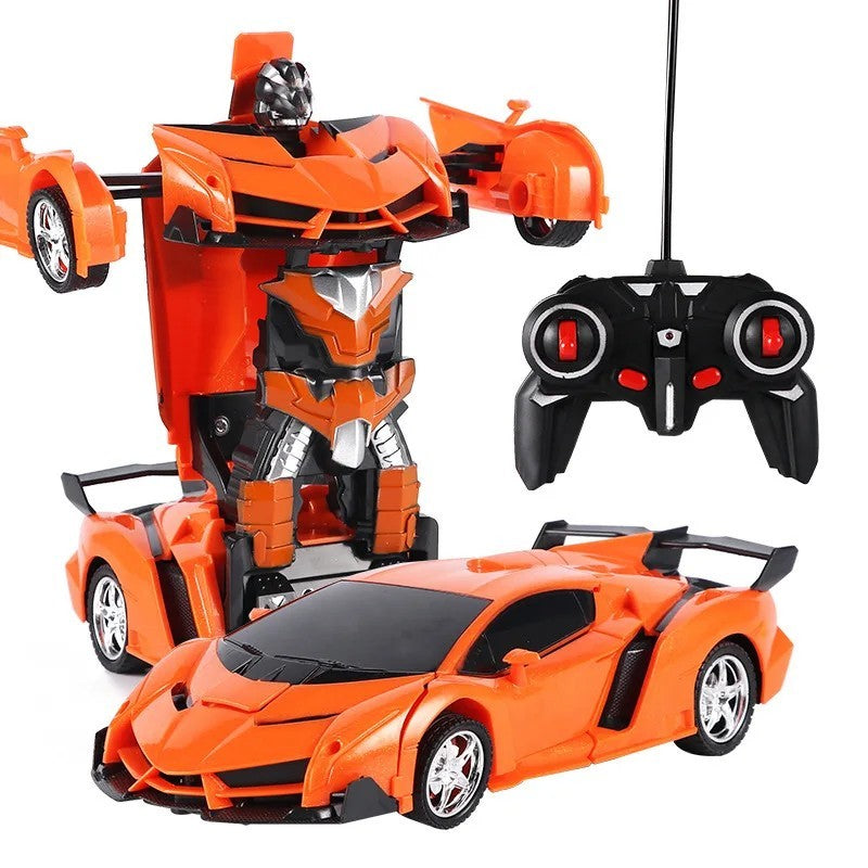 One-Click Transforming RC Car – Remote Control Deformation Vehicle with Lights