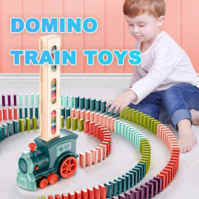 Domino Train Set – Automatic Domino Laying Toy for Kids