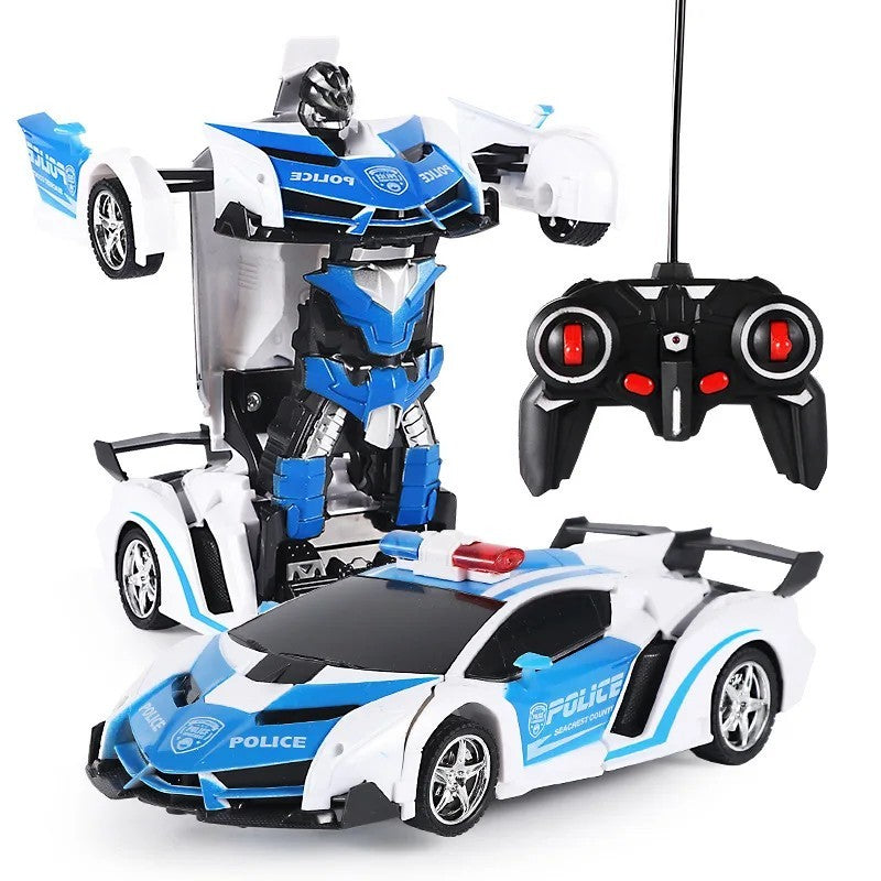 One-Click Transforming RC Car – Remote Control Deformation Vehicle with Lights