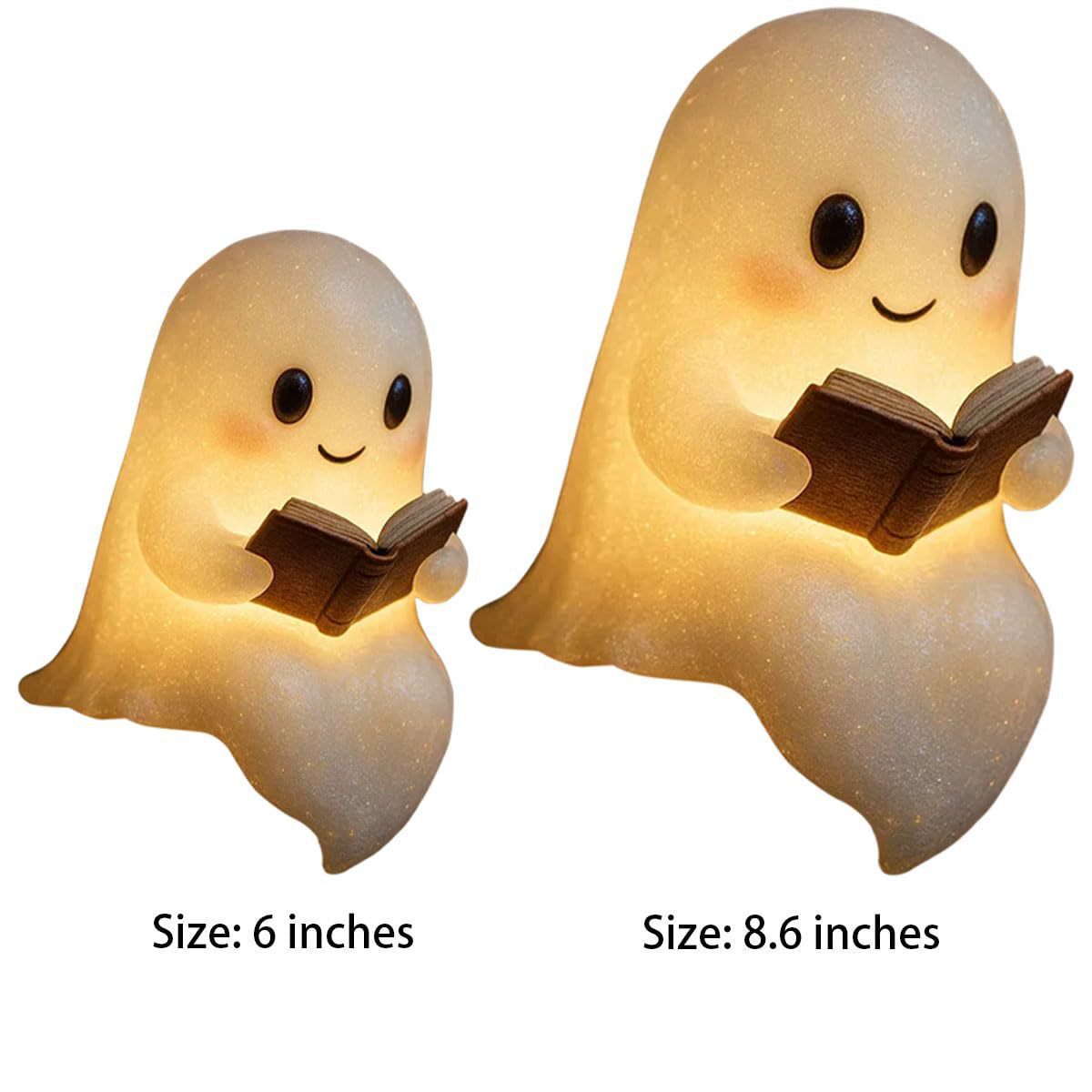 Cute LED Ghost Night Light – Warm Glow Bedside Lamp for Kids & Halloween Decor
