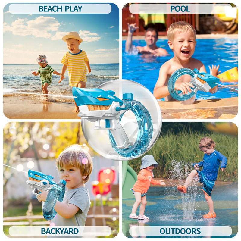 Shark Electric Water Gun – Automatic High-Power Soaker for Summer Fun