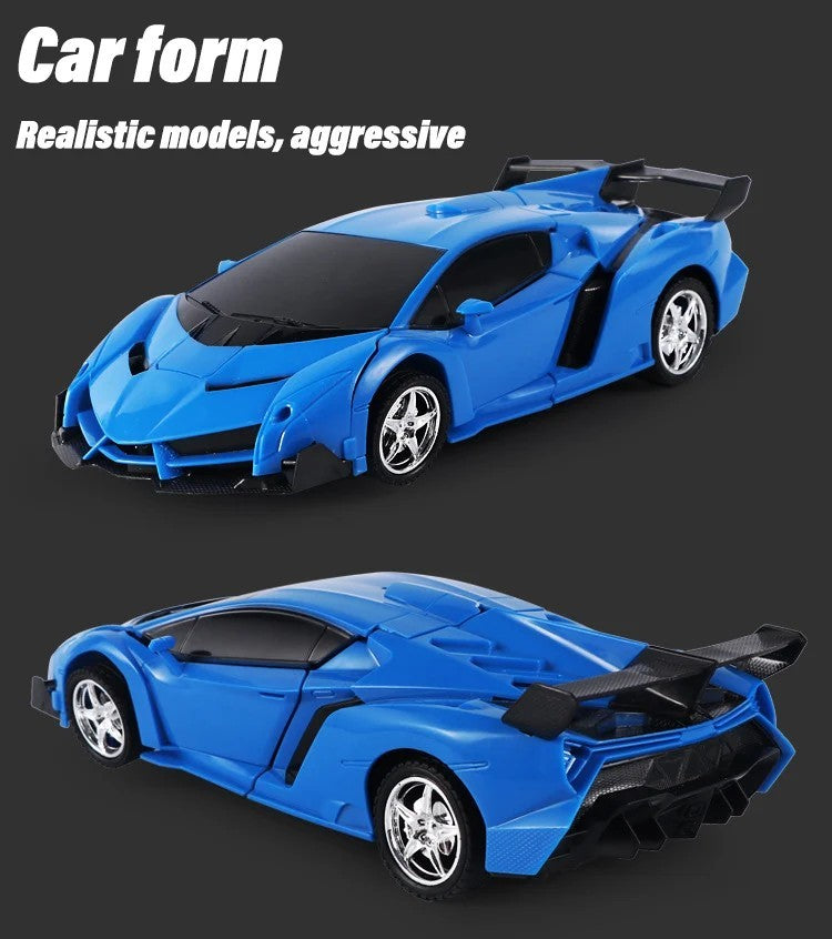 One-Click Transforming RC Car – Remote Control Deformation Vehicle with Lights