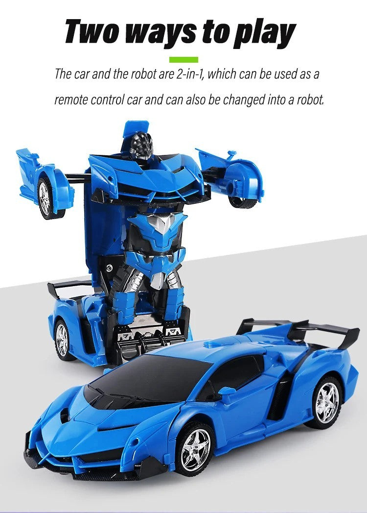 One-Click Transforming RC Car – Remote Control Deformation Vehicle with Lights
