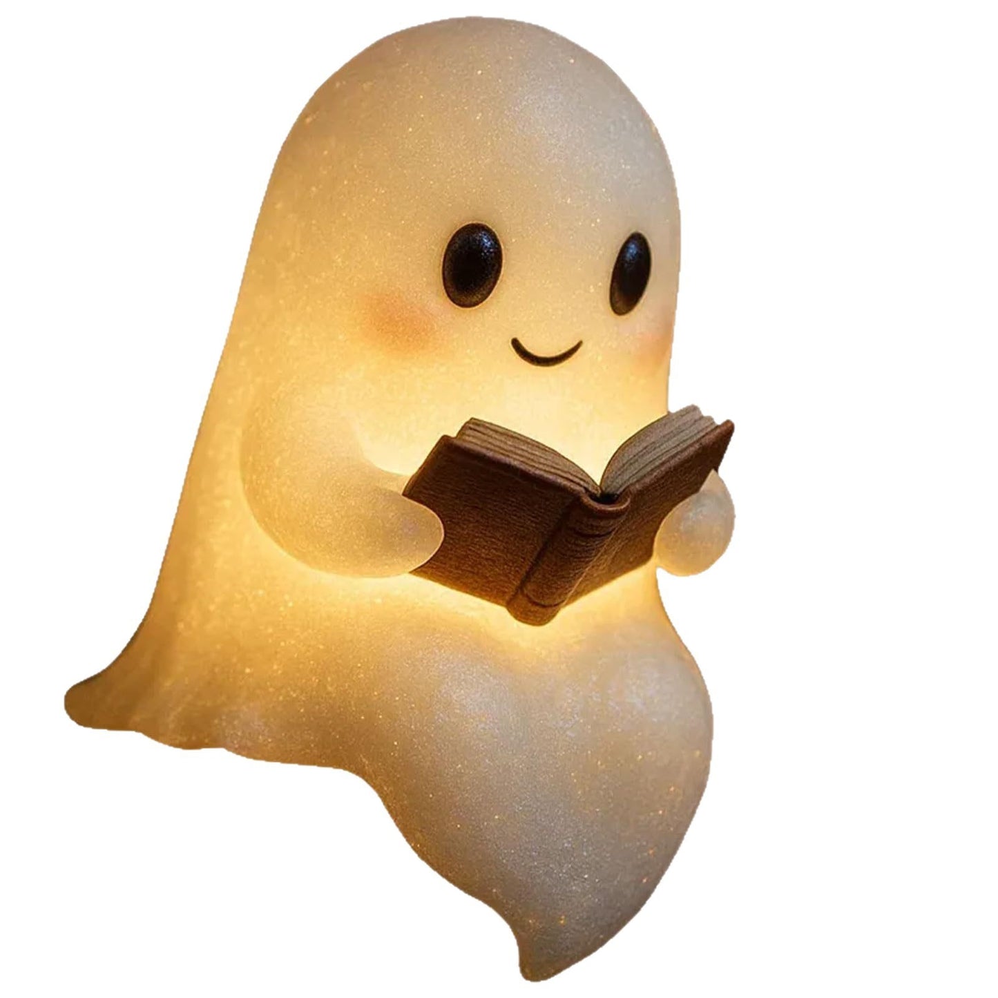 Cute LED Ghost Night Light – Warm Glow Bedside Lamp for Kids & Halloween Decor
